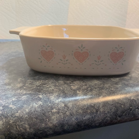Corningware Forever Yours Heart Pattern 1Liter - Picture 6 of 9